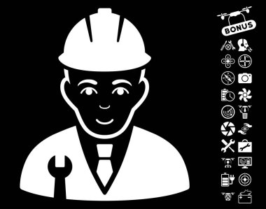 Drone araçları Bonus uçan ile geliştirici simgesini