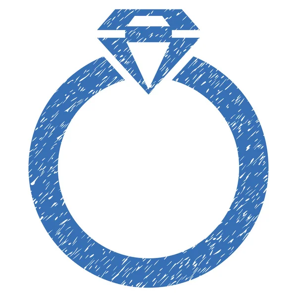 Bague diamant texture granuleuse Icône — Image vectorielle