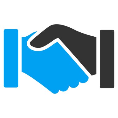 Satın alma el sıkışma düz vektör simgesi