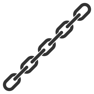 Zincir düz vektör simgesi