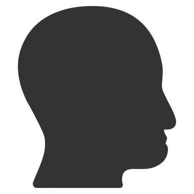 Kullanıcı başına düz vektör simgesi