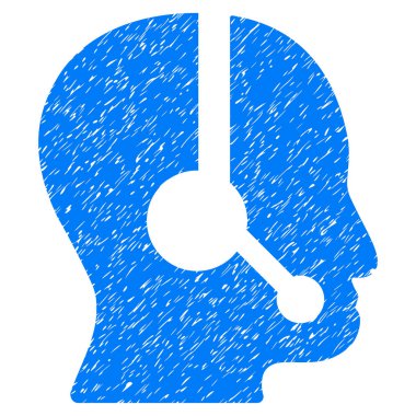 Çağrı Merkezi operatörü grenli doku simgesi