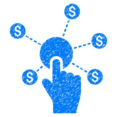 Finansal ağ grenli doku simgesini tıklatın