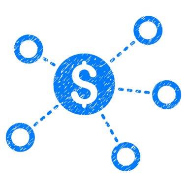 Doları ağ bağlantıları grenli doku simgesi