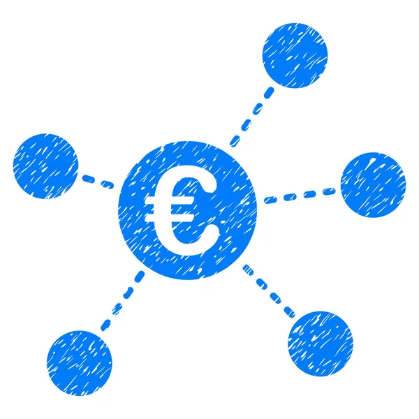 Euro sanal bağlantılar grenli doku simgesi