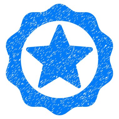 Ödülü yıldız mühür grenli doku simgesi
