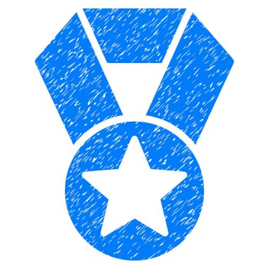 Şampiyon madalya grenli doku simgesi