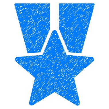 Yıldız madalya grenli doku simgesi