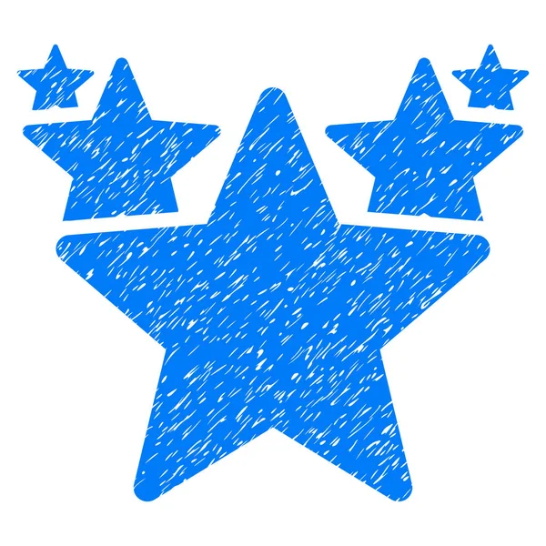 Звёзды и икона граненой текстуры — стоковый вектор