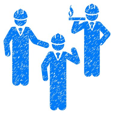 Mühendis kişi tartışma grenli doku simgesi