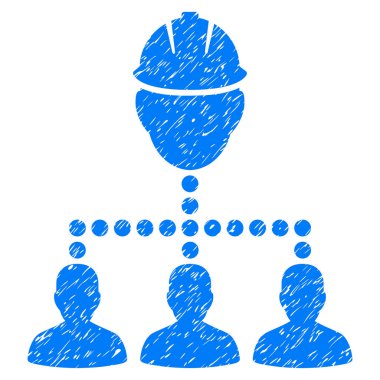 Mühendis personel ilişkileri grenli doku simgesi