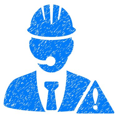 Endüstriyel acil operatör grenli doku simgesi