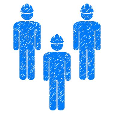 Ayakta mühendis grup grenli doku simgesi