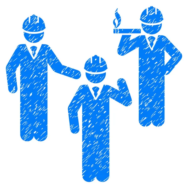 Mühendis kişi tartışma grenli doku simgesi