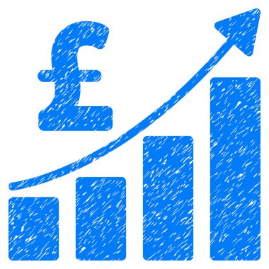 Lirası mali çubuk grafik grenli doku simgesi