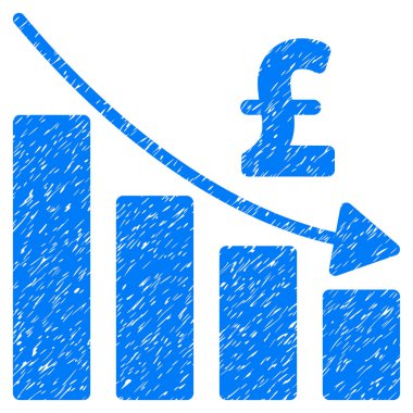 Lirası durgunluk Bar grafik grenli doku simgesi