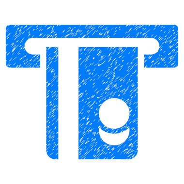 Bankacılık hizmeti grenli doku simgesi otomatik