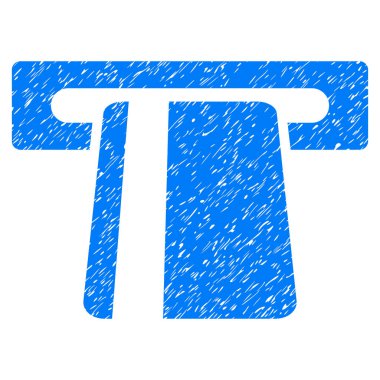 Bankacılık hizmeti grenli doku simgesi otomatik