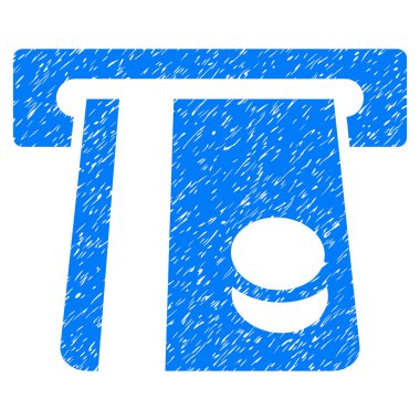 Banka kartı Terminal grenli doku simgesi