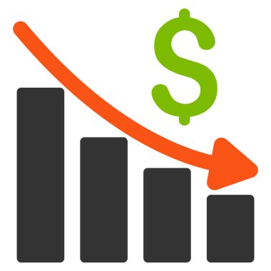 Durgunluk Trend düz simgesi