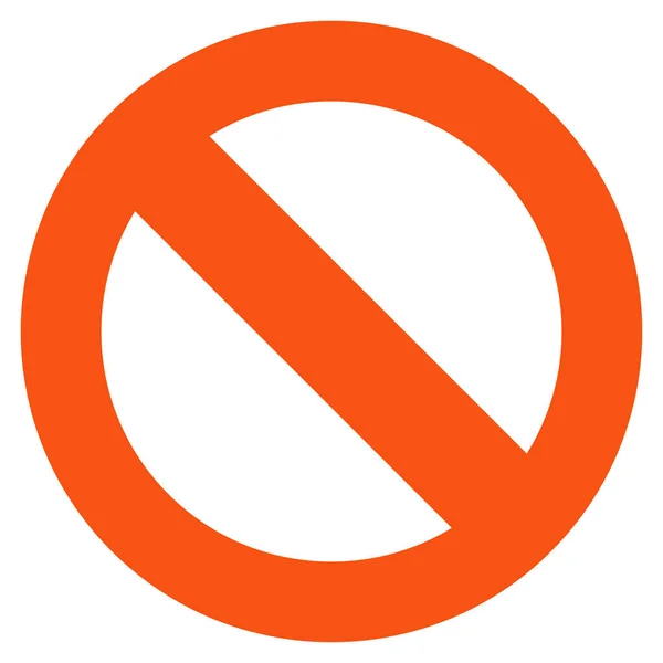 No disponible Icono plano — Vector de stock