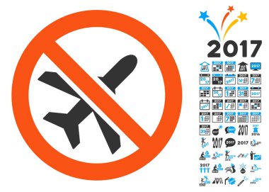 2017 yıl Bonus sembollerin simgesiyle Ariplanes yasak
