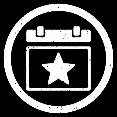 Yıldız favori gün grenli simgesi yuvarlak