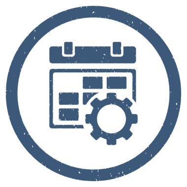 Takvim ayarlarını grenli simgesi yuvarlak