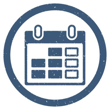 Takvim haftası grenli simgesi yuvarlak