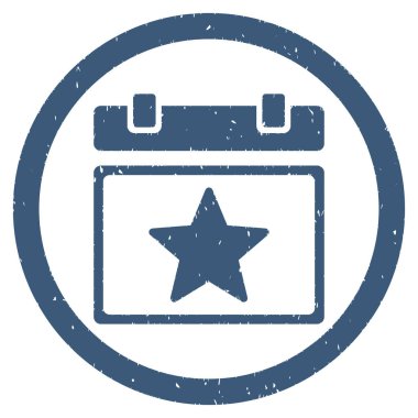 Yıldız favori gün grenli simgesi yuvarlak