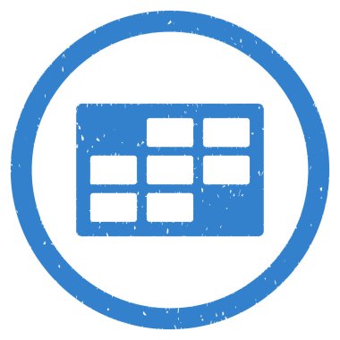 Grenli simge takvim tablosu yuvarlatılmış