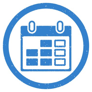 Takvim haftası grenli simgesi yuvarlak