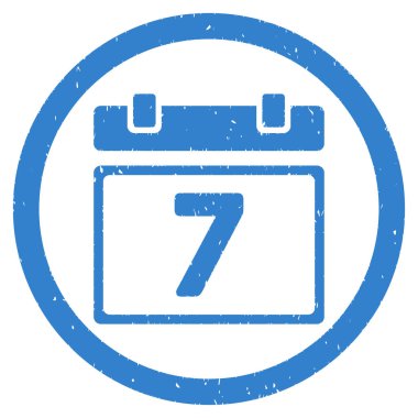 Yedinci gün yuvarlak yaprak grenli simgesi