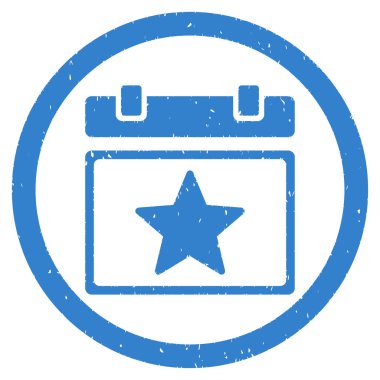 Yıldız favori gün grenli simgesi yuvarlak