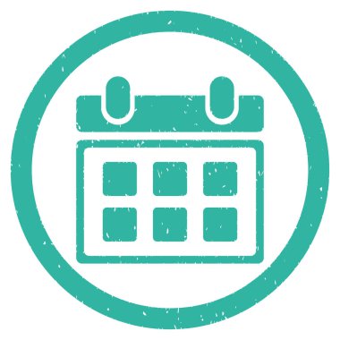 Grenli simge takvim yuvarlak