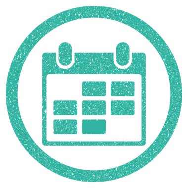 Grenli simge takvim yuvarlak