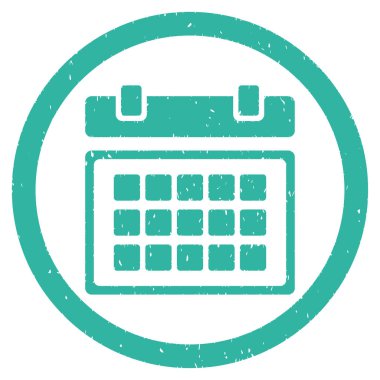 Grenli simge takvim yuvarlak