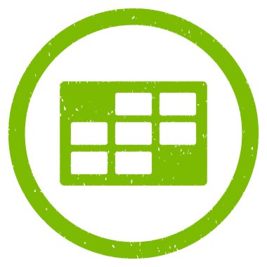 Grenli simge takvim tablosu yuvarlatılmış