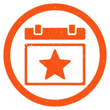 Yıldız favori gün grenli simgesi yuvarlak