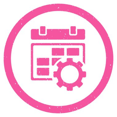 Takvim ayarlarını grenli simgesi yuvarlak