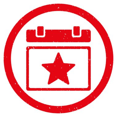 Yıldız favori gün grenli simgesi yuvarlak