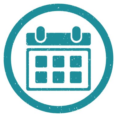 Grenli simge takvim yuvarlak