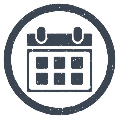 Grenli simge takvim yuvarlak