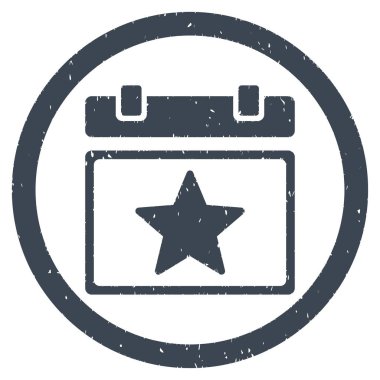 Yıldız favori gün grenli simgesi yuvarlak