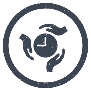 Zaman bakım grenli simgesi yuvarlak