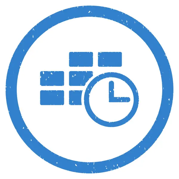 Tabla de tiempo redondeado Grainy Icono — Archivo Imágenes Vectoriales