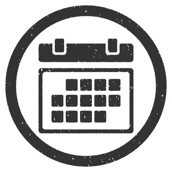 Mês Calendário Rounded Grainy Icon — Vetor de Stock