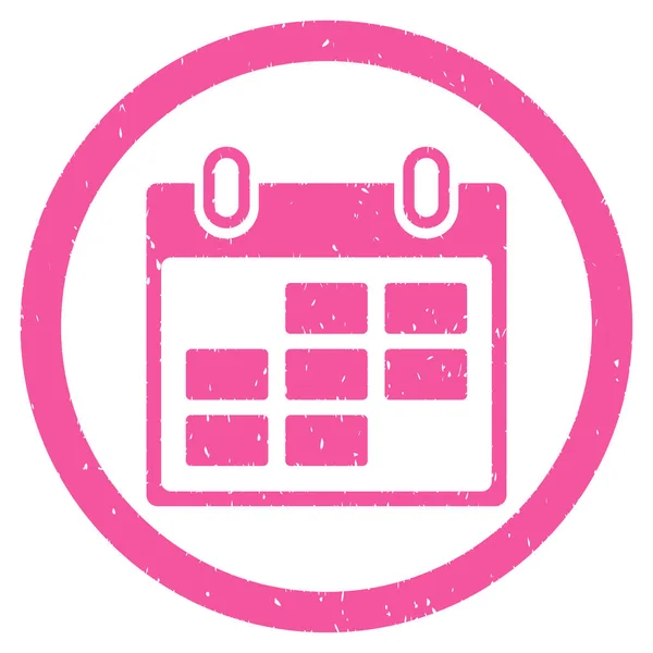 Calendar Days Rounded Grainy Icon — Stock Vector
