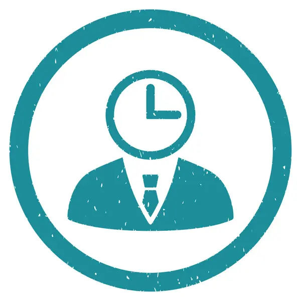 Time Manager afgerond korrelig pictogram — Stockvector