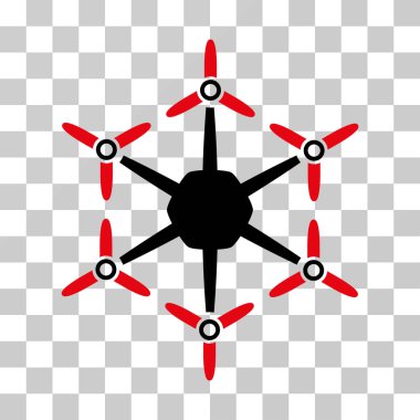 Hexacopter vektör simgesi